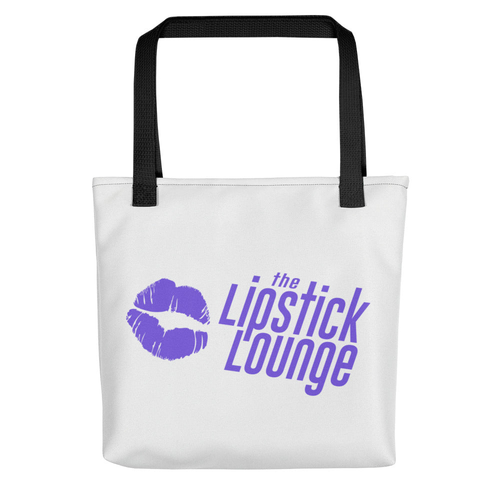 Lipstick Lounge Purple Logo Tote Bag