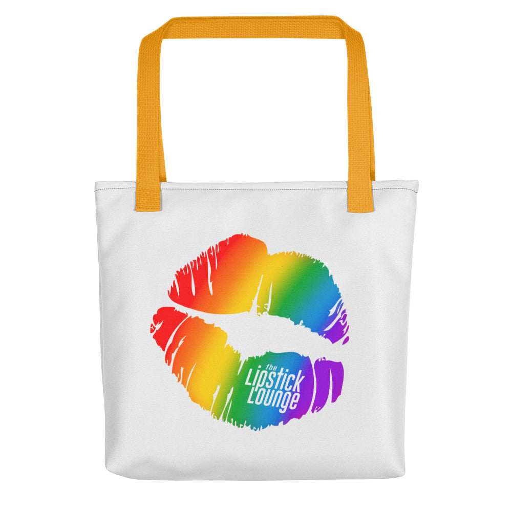 Lipstick Lounge Rainbow Logo Tote Bag