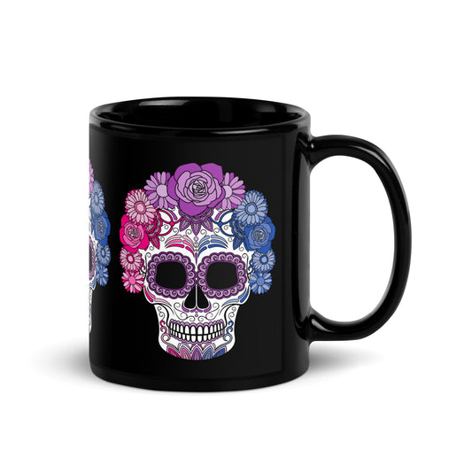 Bisexual Day of the Dead Mask Mug