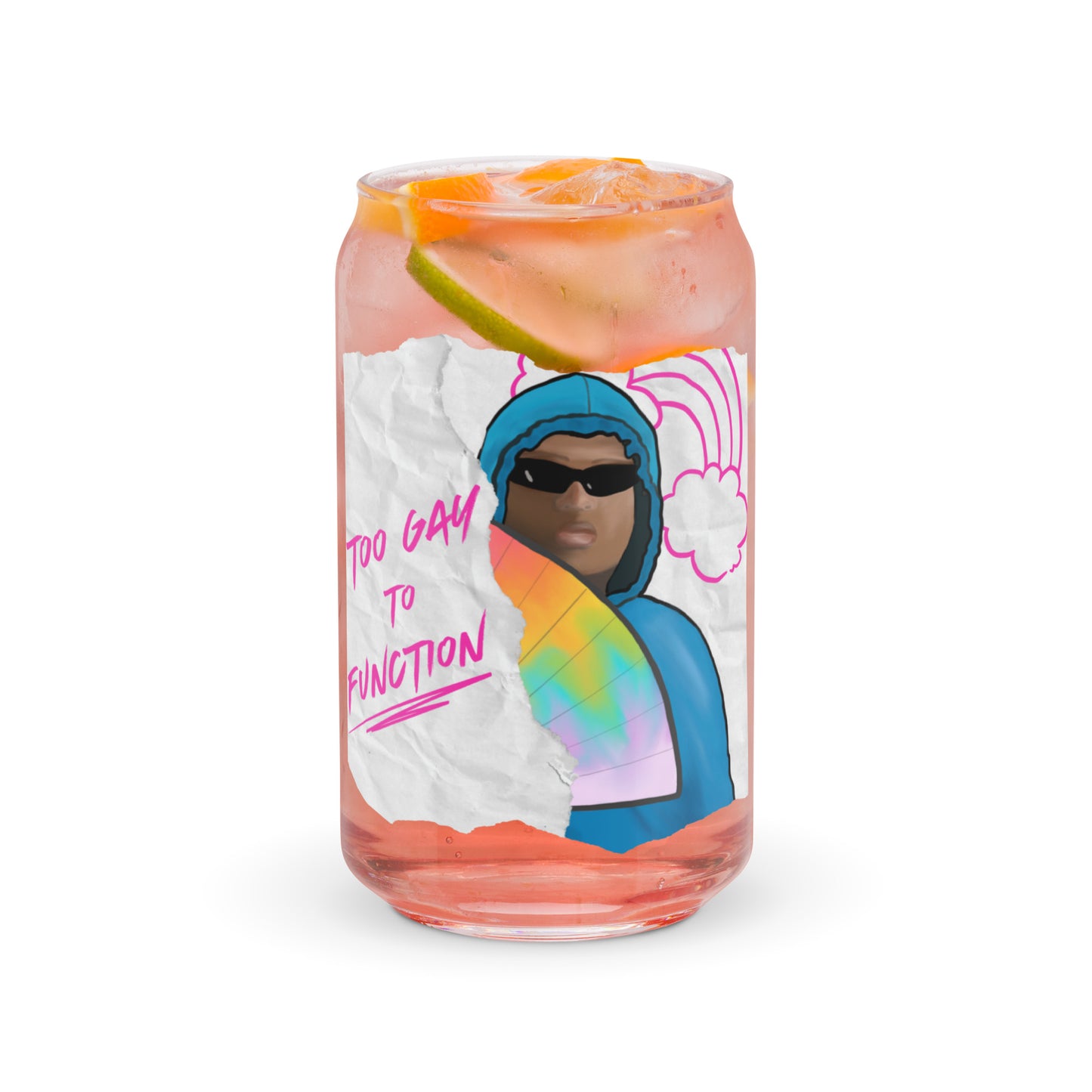 Damian: Too Gay To Function Glass Can