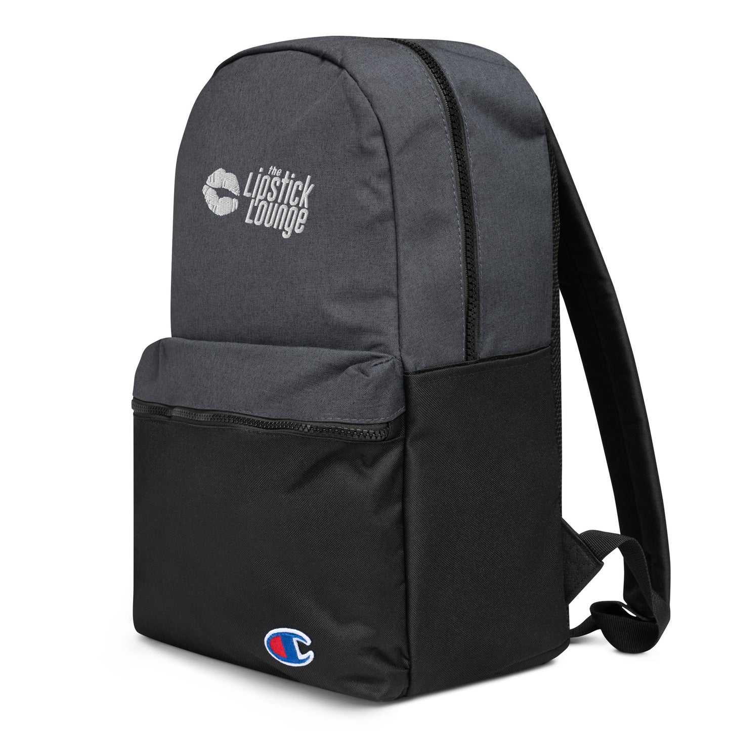 Lipstick Lounge White Logo Champion Backpack