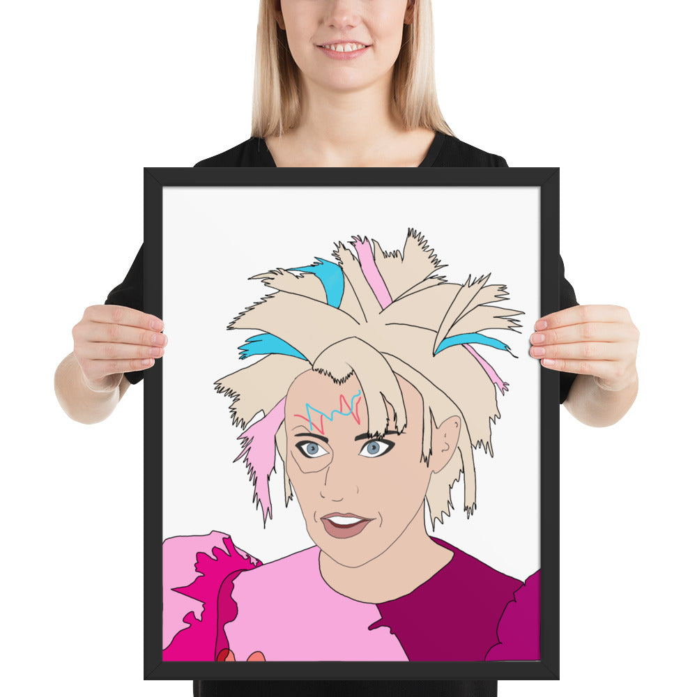 Weird Barbie Kate McKinnon Framed Art