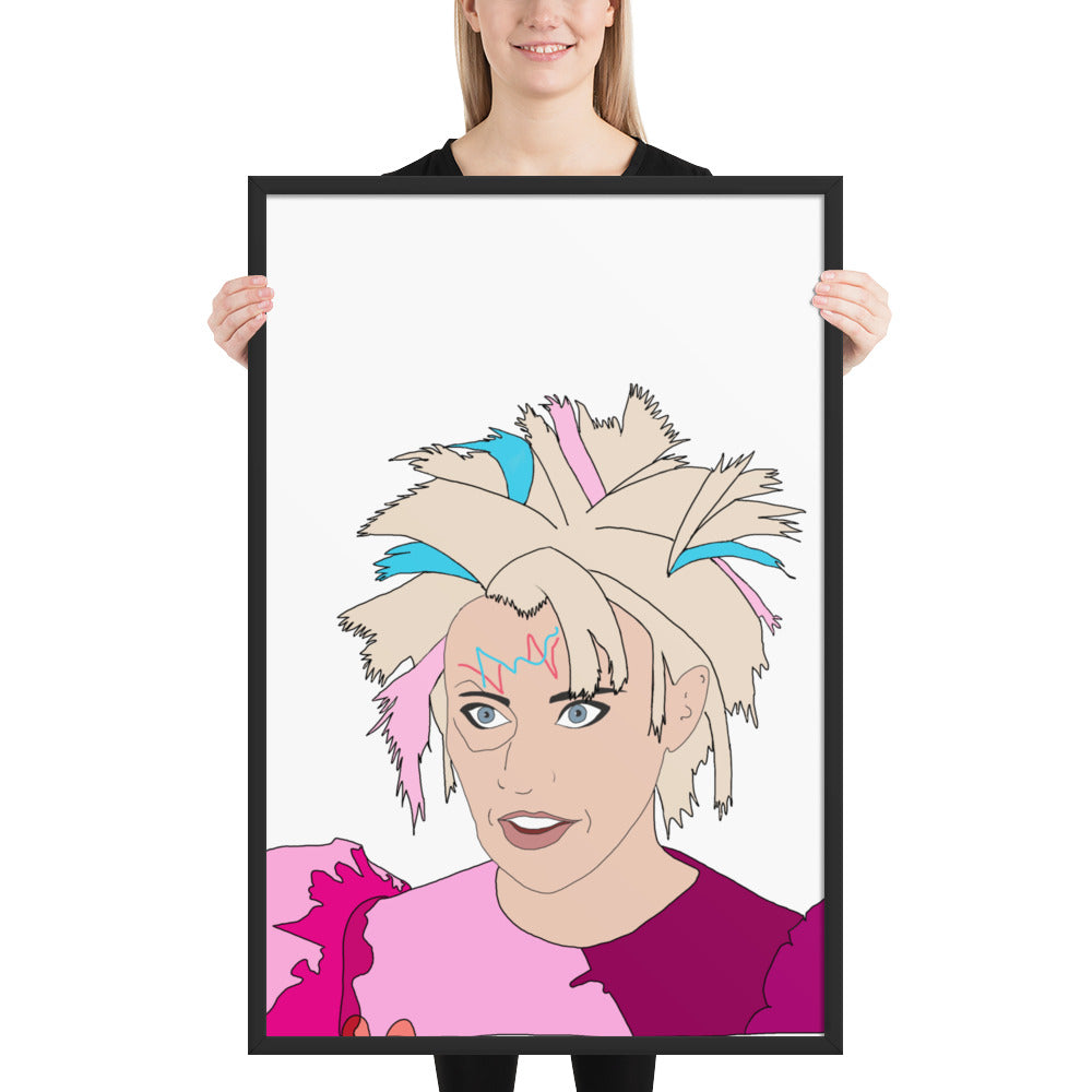 Weird Barbie Kate McKinnon Framed Art