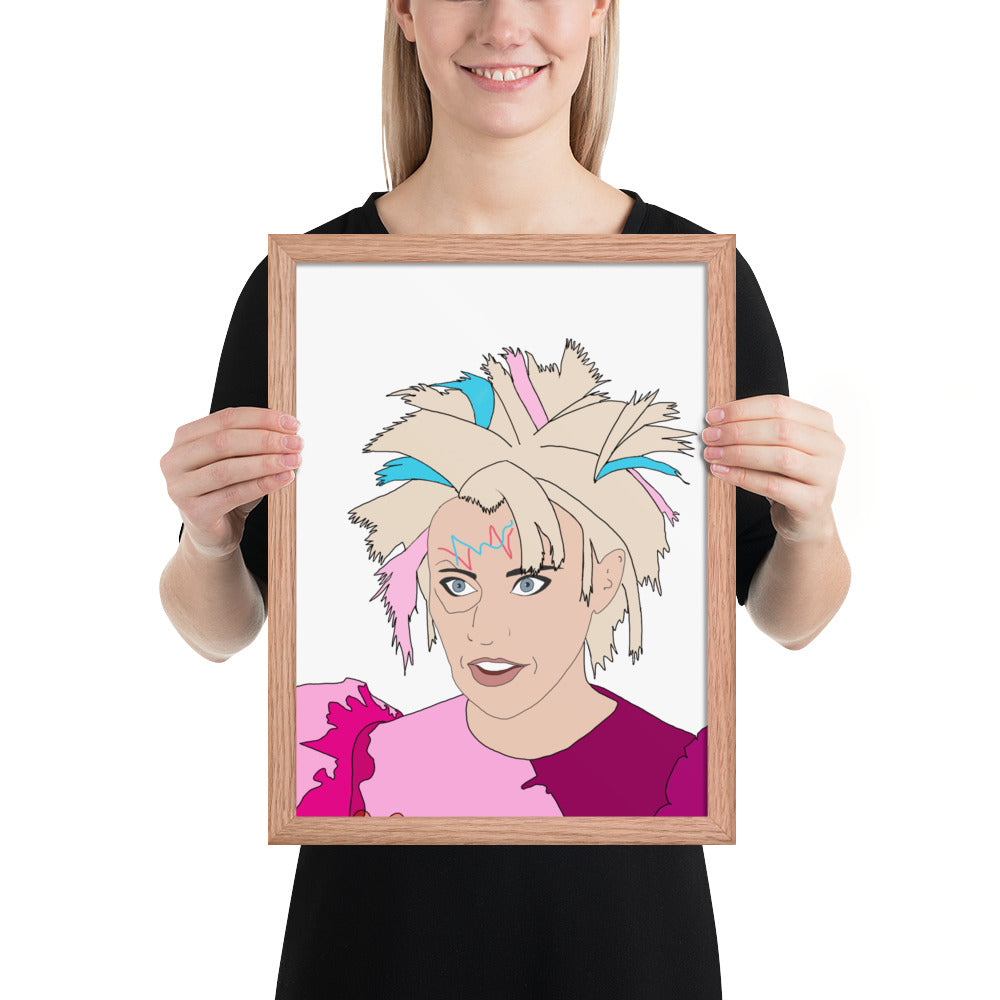 Weird Barbie Kate McKinnon Framed Art