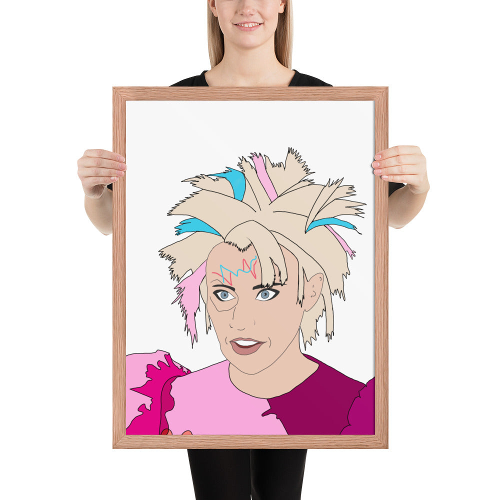 Weird Barbie Kate McKinnon Framed Art
