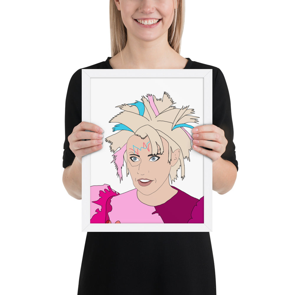 Weird Barbie Kate McKinnon Framed Art