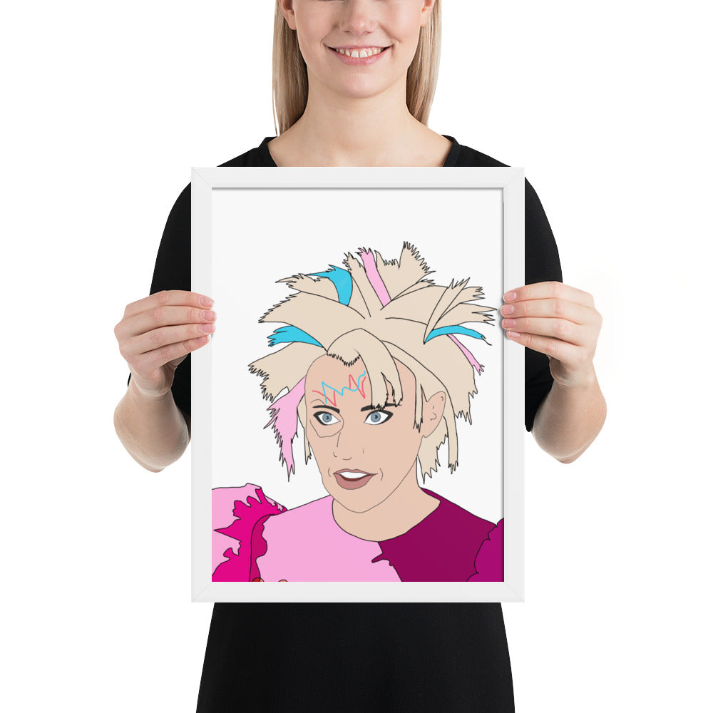 Weird Barbie Kate McKinnon Framed Art