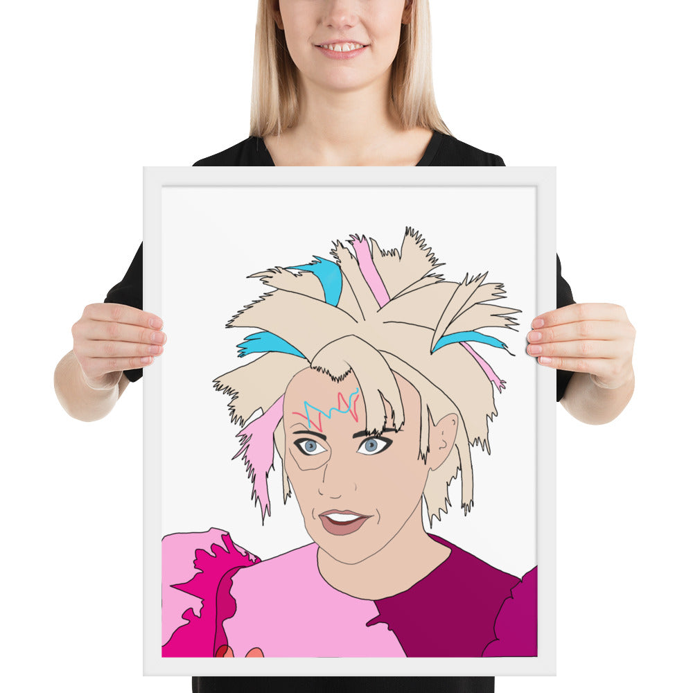 Weird Barbie Kate McKinnon Framed Art