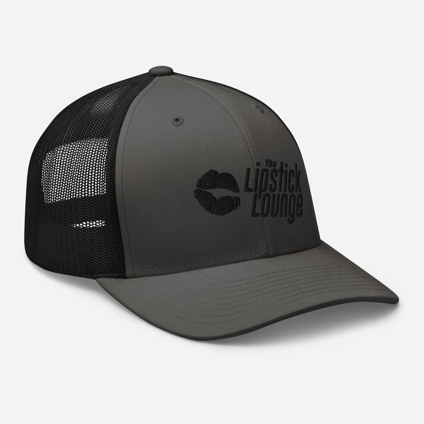 Lipstick Lounge Black Logo Trucker Cap