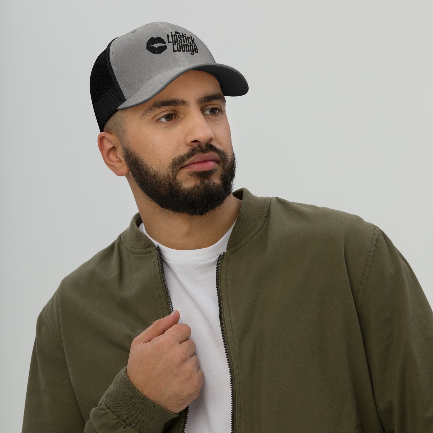 Lipstick Lounge Black Logo Trucker Cap