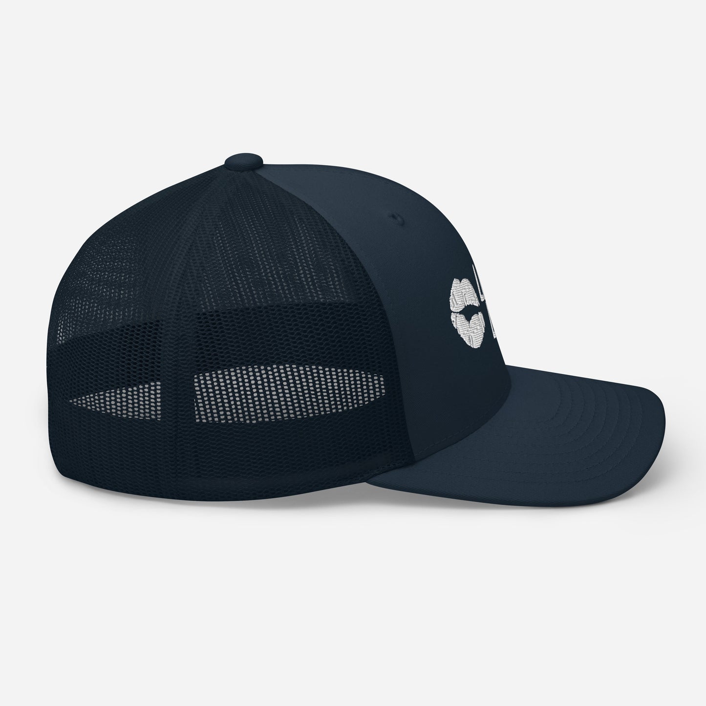 Lipstick Lounge White Logo Trucker Cap