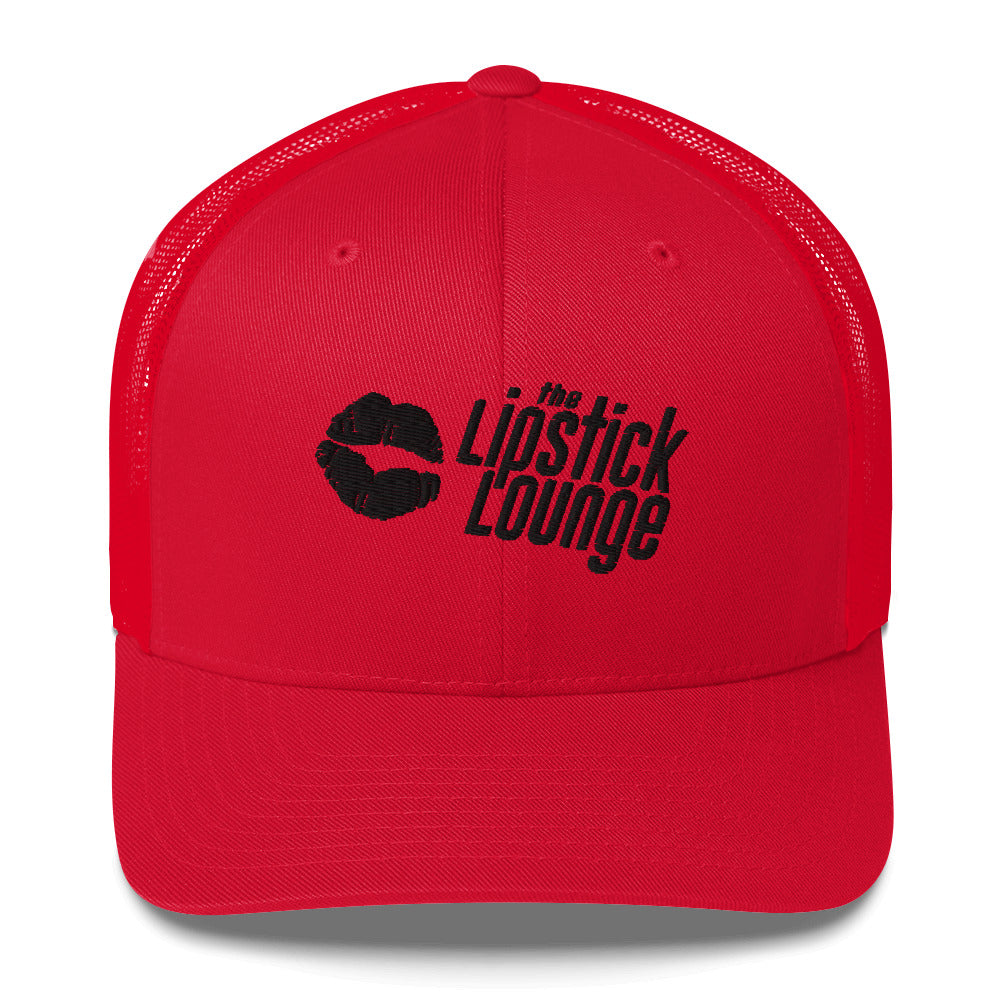 Lipstick Lounge Black Logo Trucker Cap