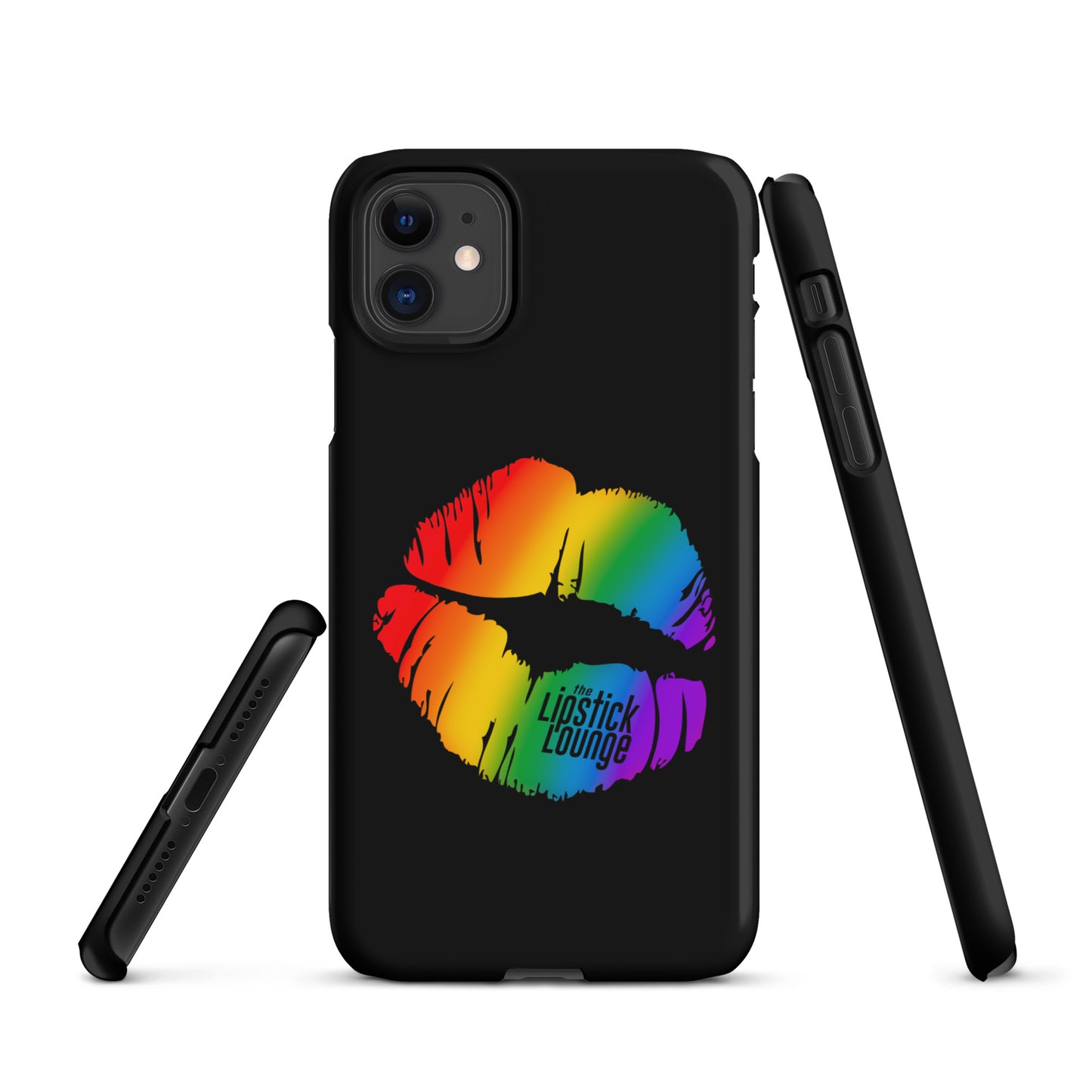 Lipstick Lounge Rainbow Logo Phone Case for iPhone