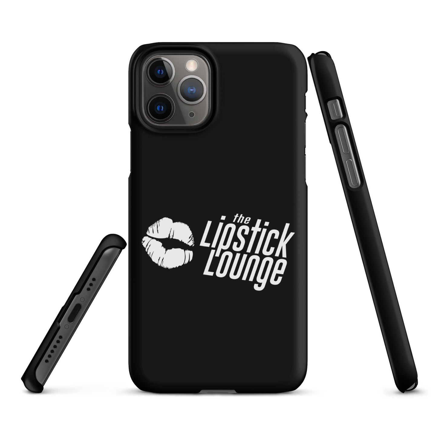 Lipstick Lounge White Logo Phone Case for iPhone