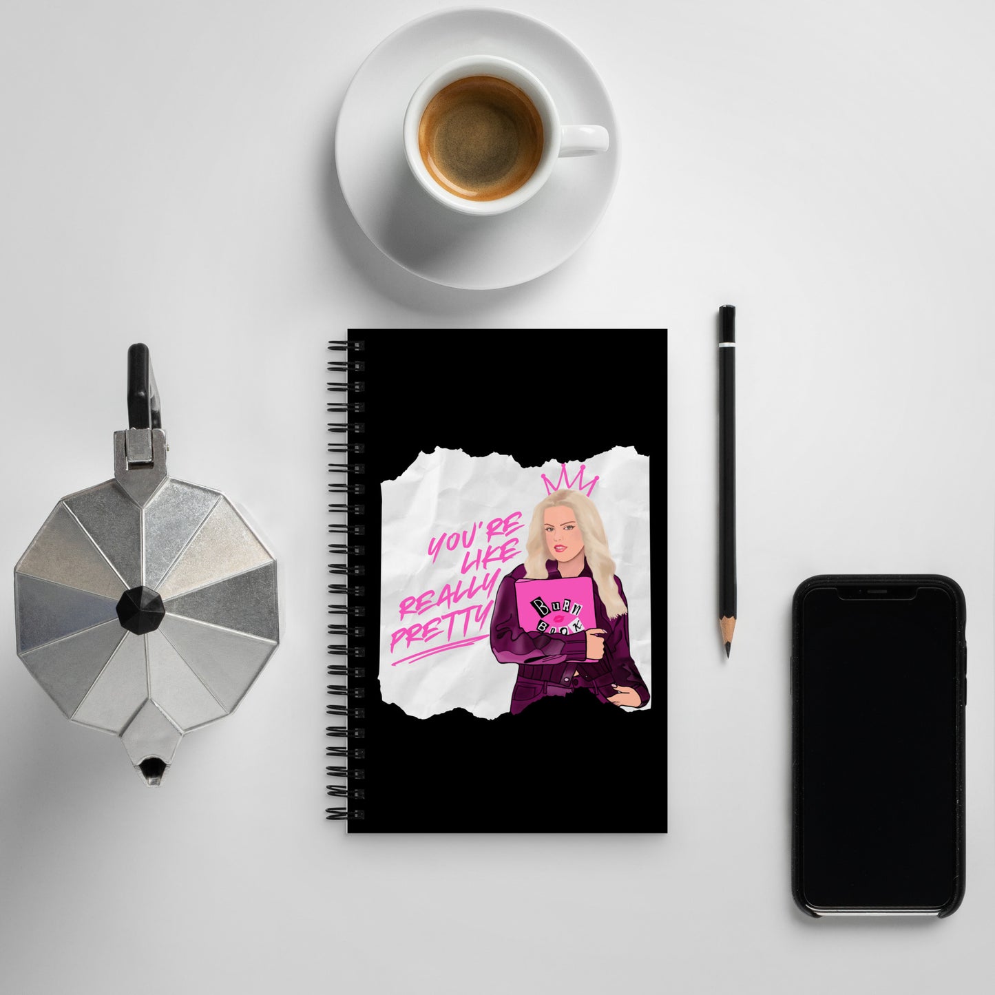Regina George: You're Like Really Pretty Spiral Notebook