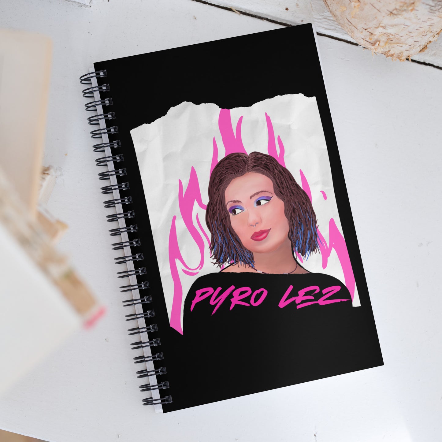 Janis: Pyro Lez Spiral Notebook