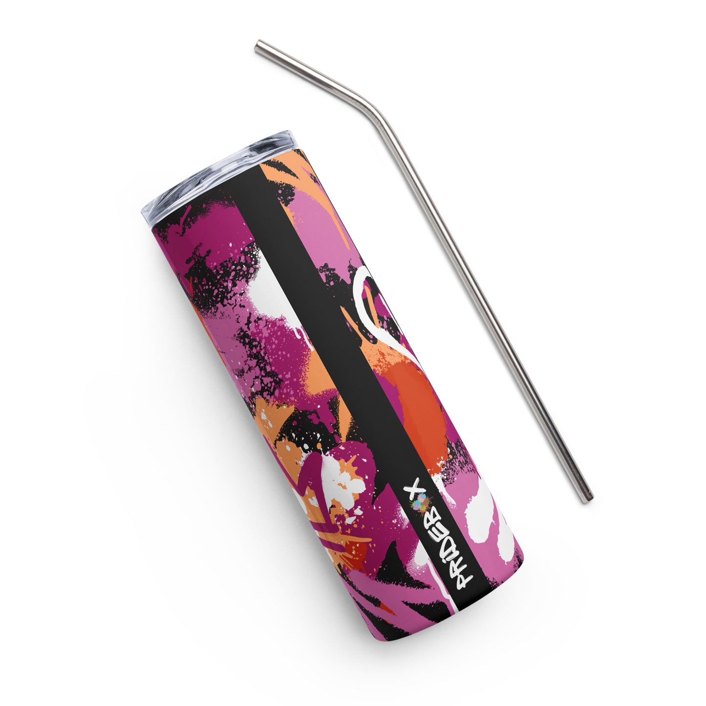 Lesbian Pride Graffiti Stainless Steel Tumbler