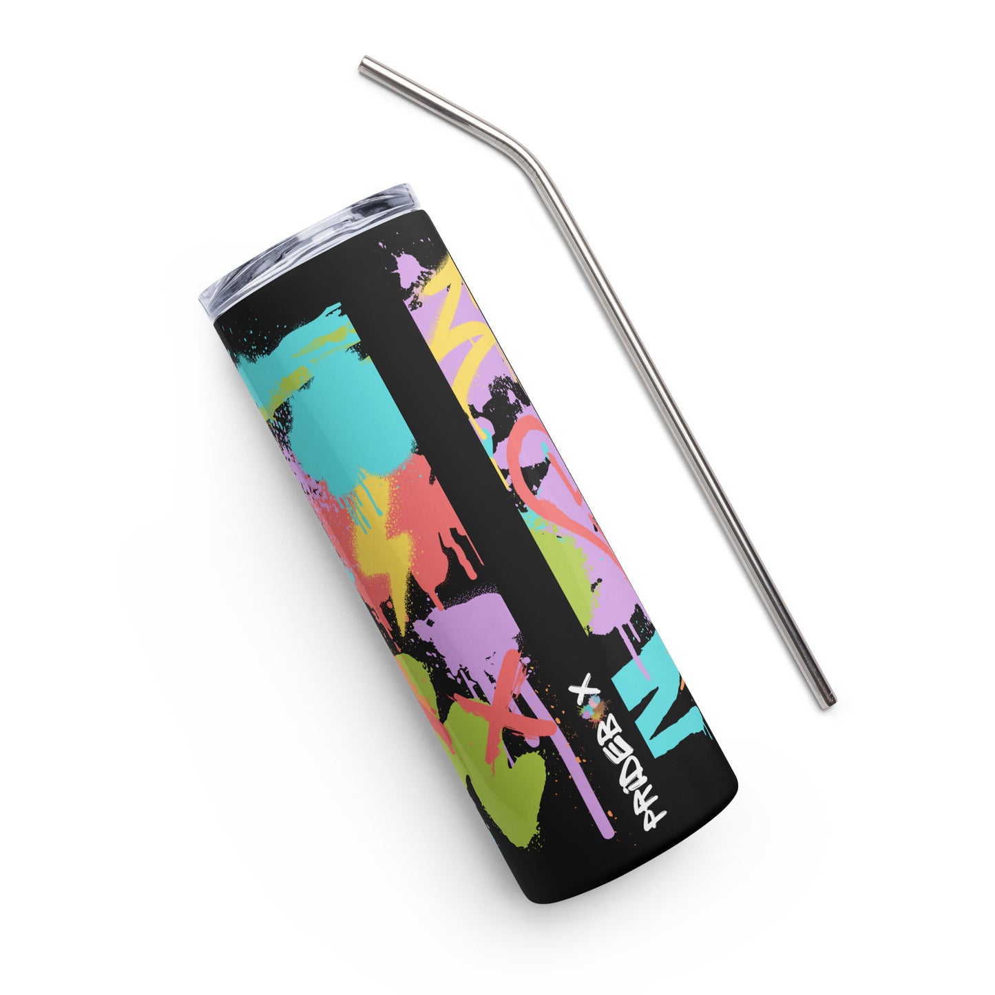 LGBT Gay Pride Rainbow Graffiti Stainless Steel Tumbler