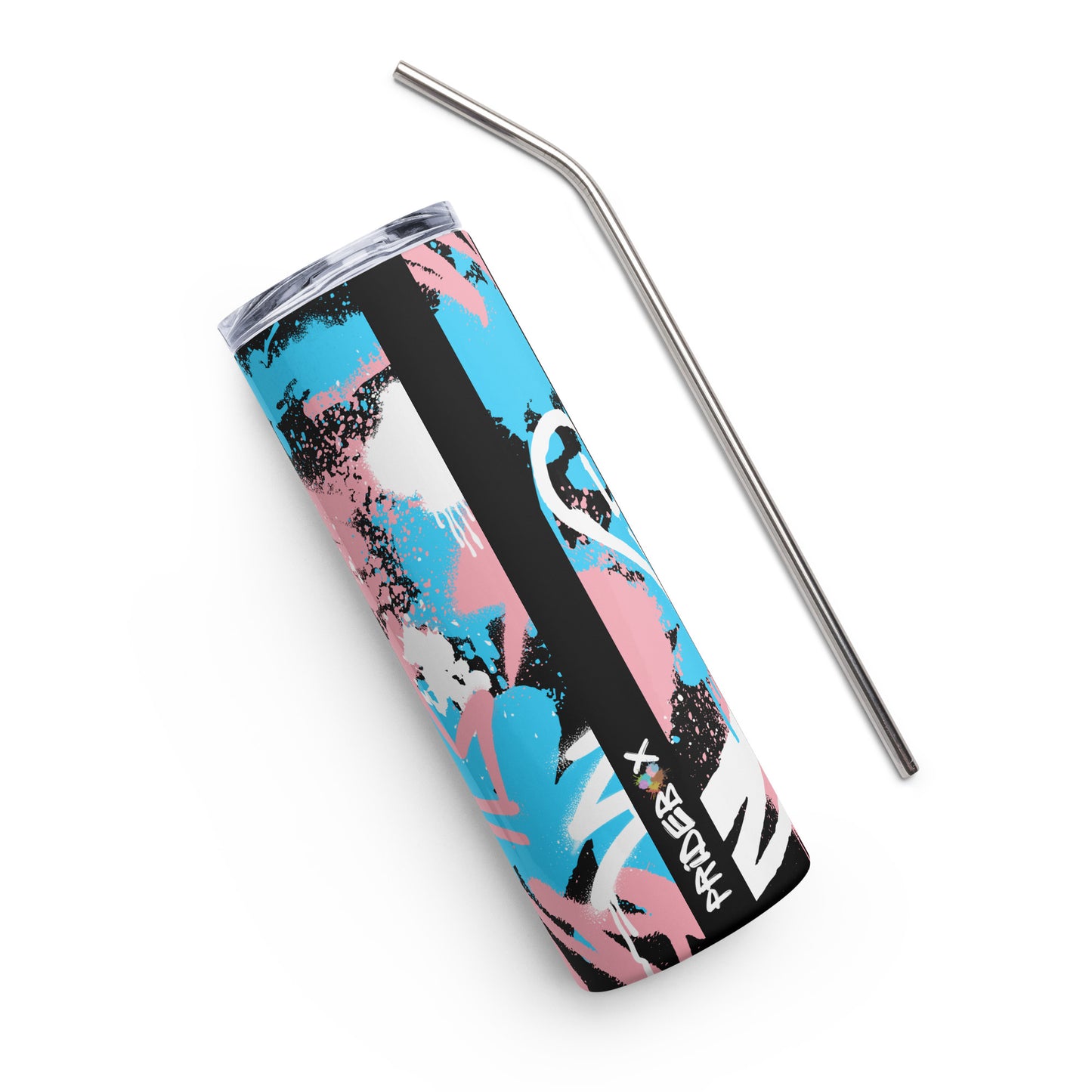Trans Pride Graffiti Stainless Steel Tumbler