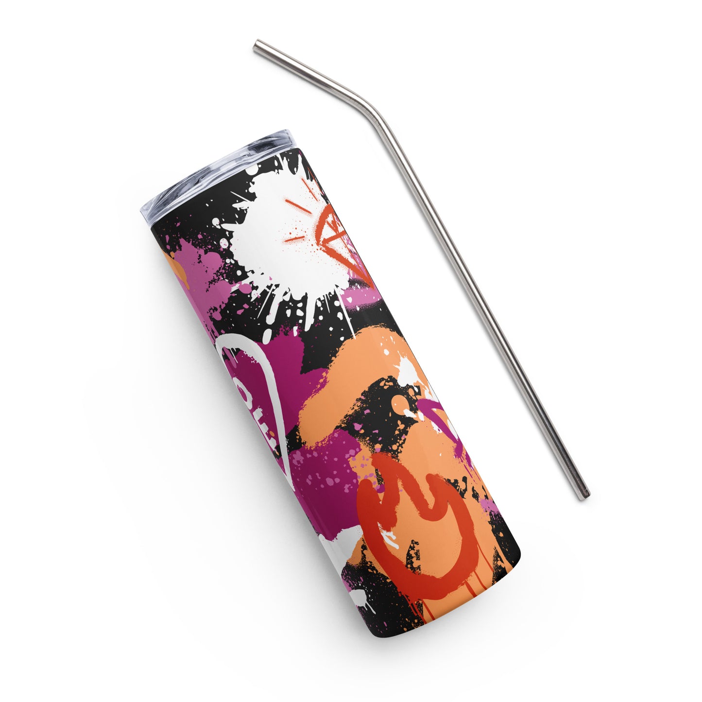Lesbian Pride Graffiti Stainless Steel Tumbler