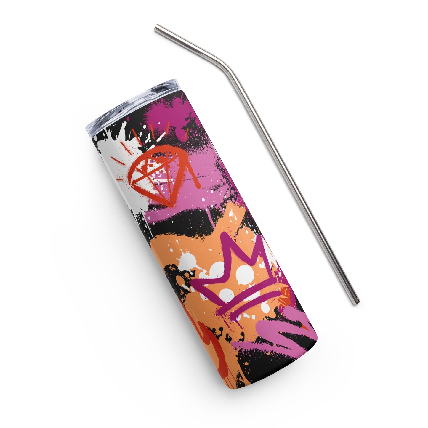 Lesbian Pride Graffiti Stainless Steel Tumbler