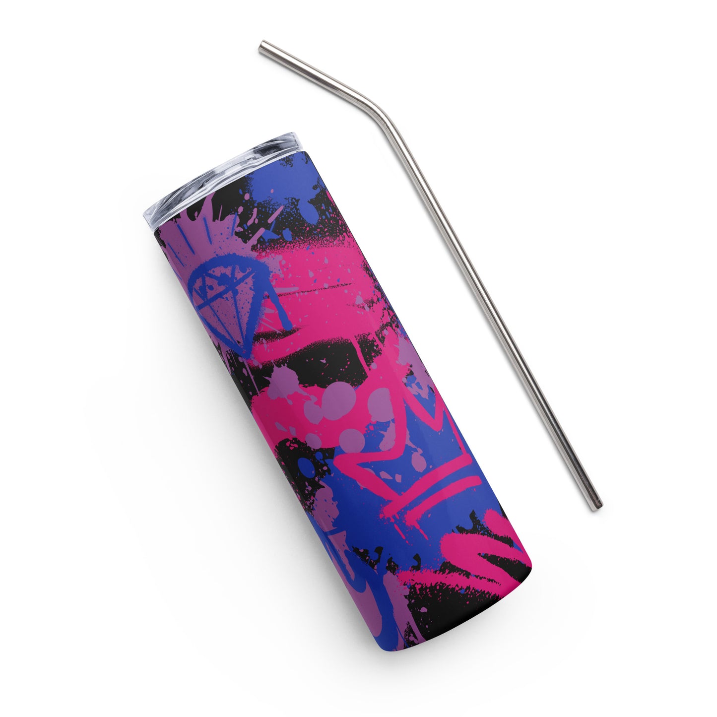 Bisexual Pride Graffiti Stainless Steel Tumbler