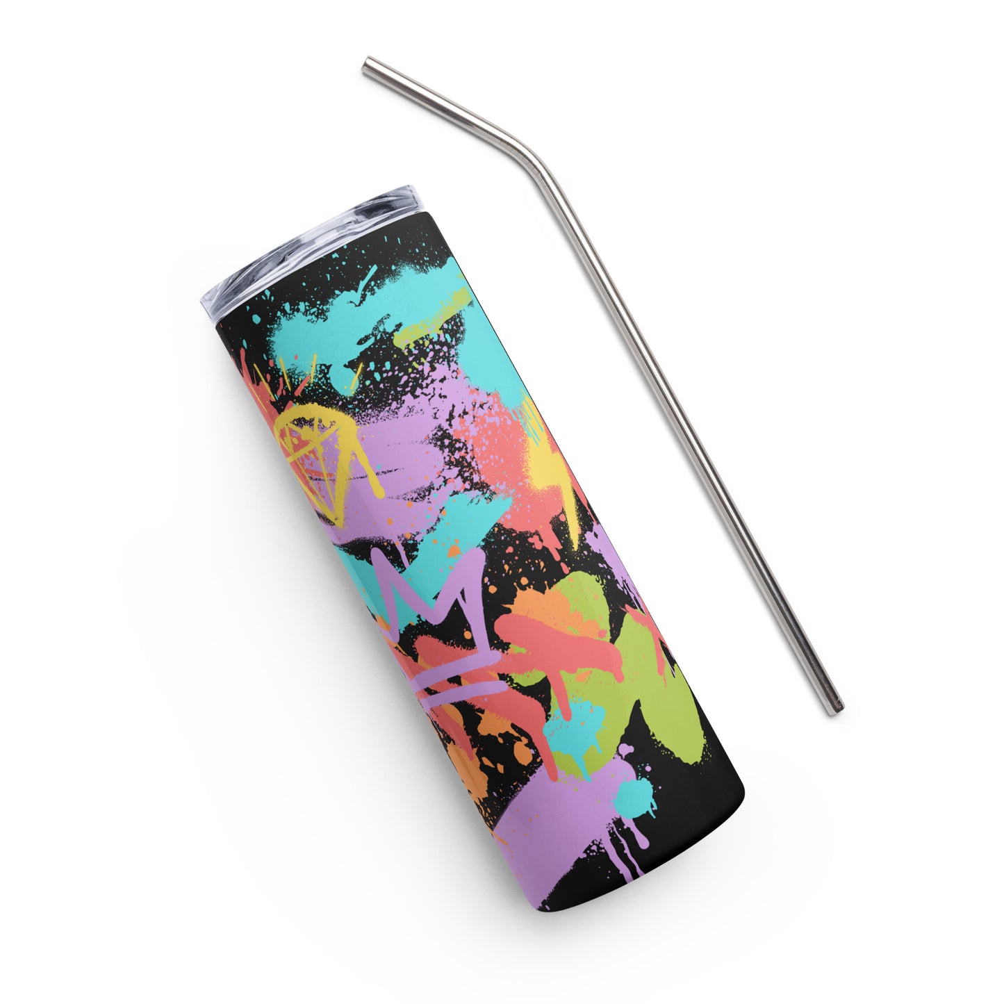 LGBT Gay Pride Rainbow Graffiti Stainless Steel Tumbler