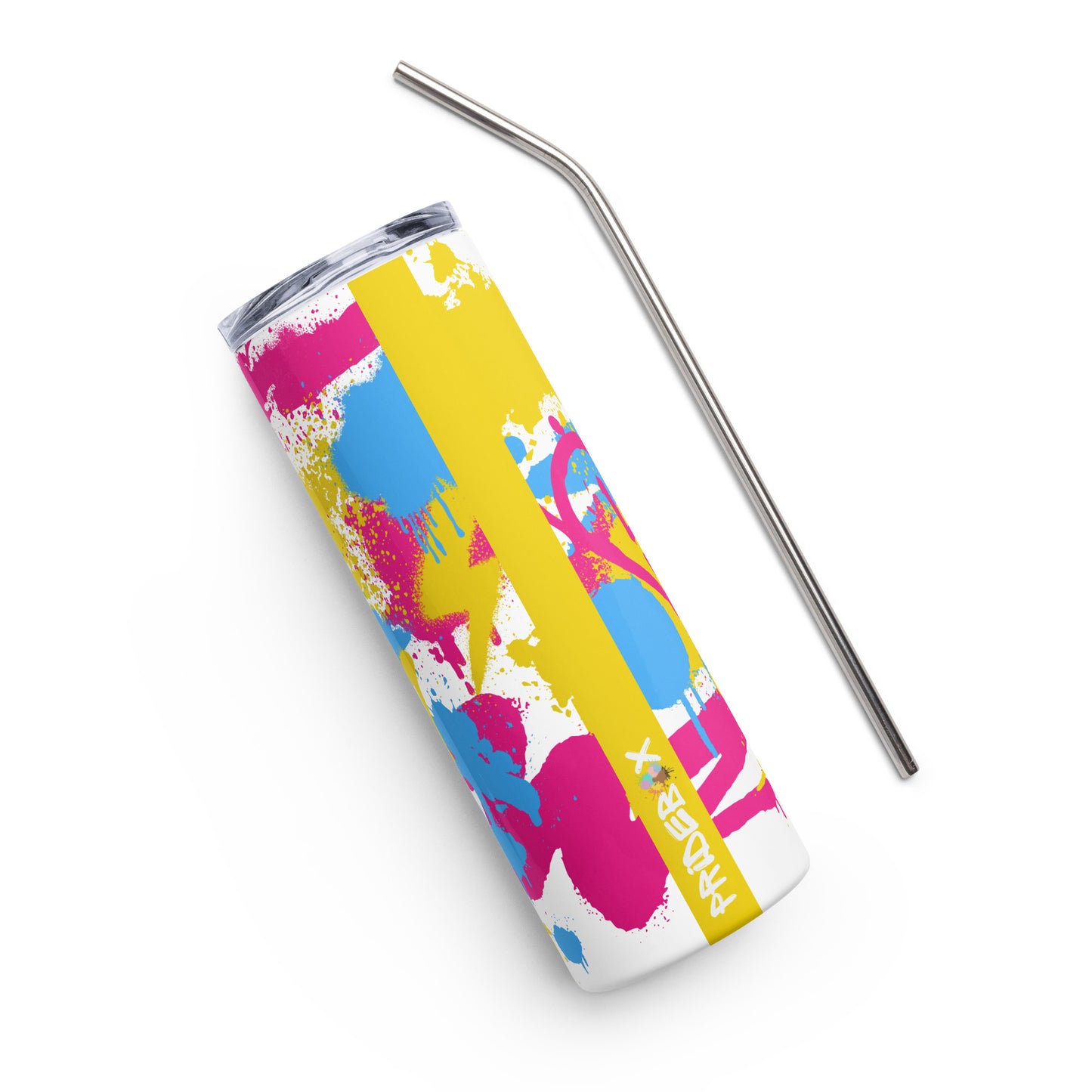 Pansexual Pride Graffiti Stainless Steel Tumbler