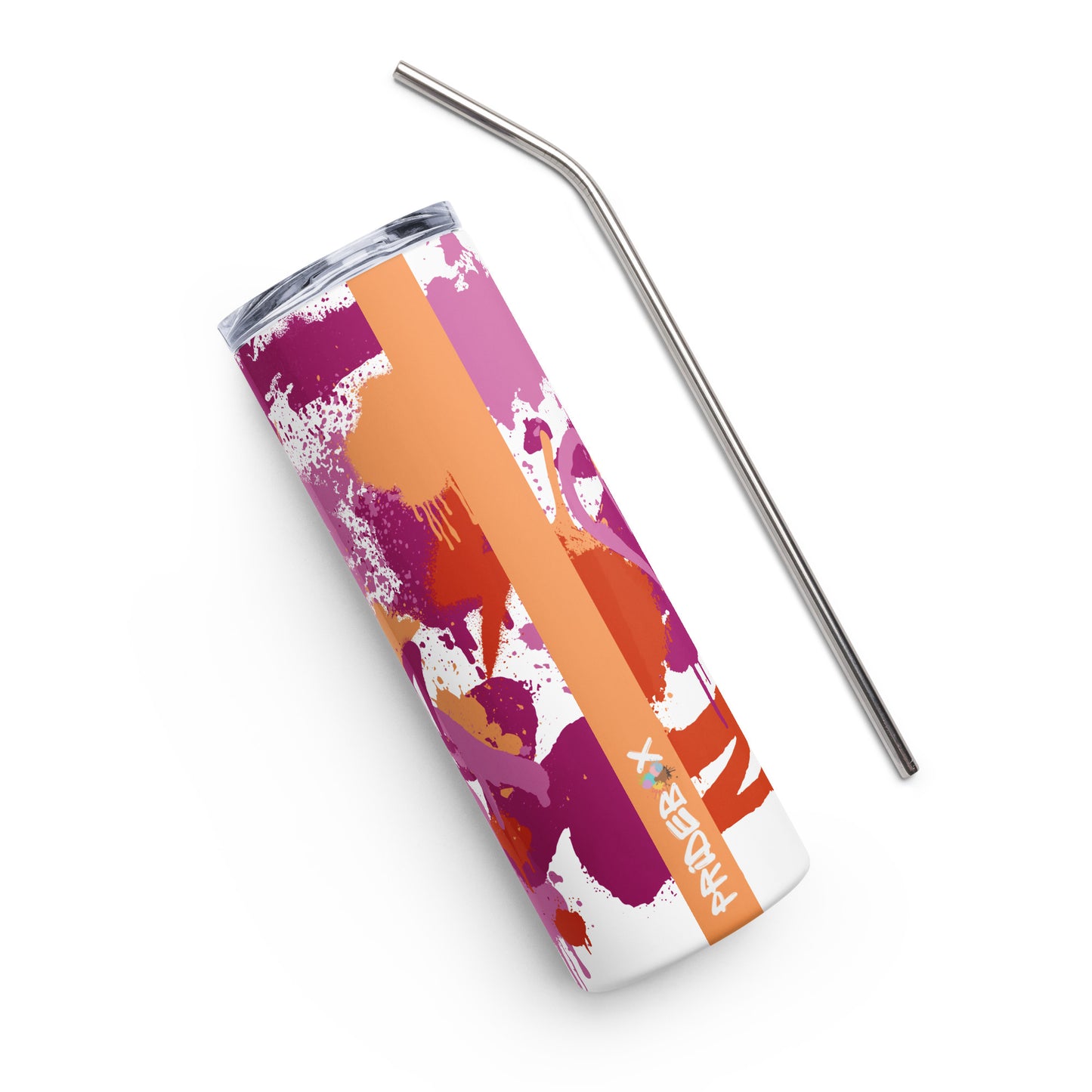 Lesbian Pride Graffiti Stainless Steel Tumbler