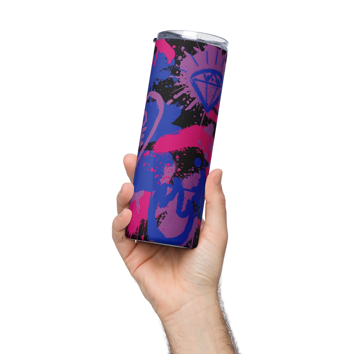 Bisexual Pride Graffiti Stainless Steel Tumbler