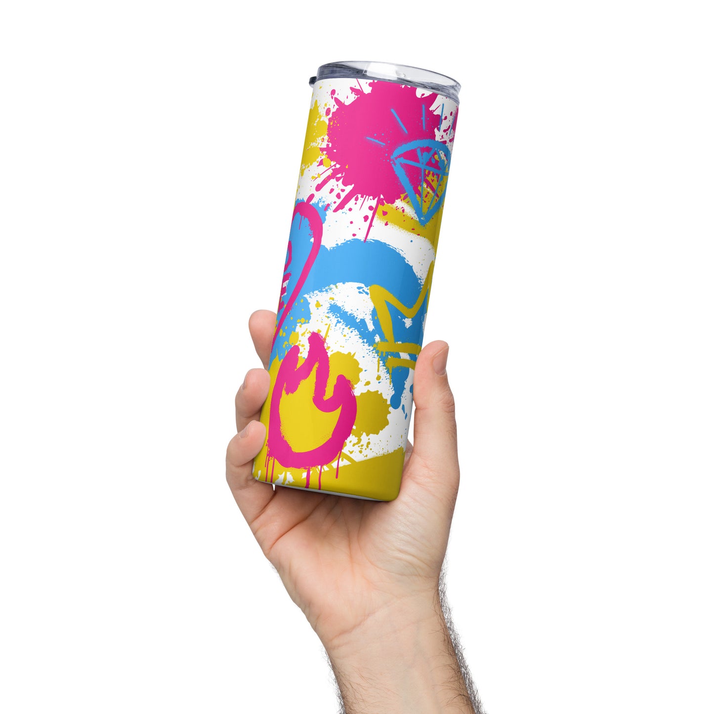 Pansexual Pride Graffiti Stainless Steel Tumbler