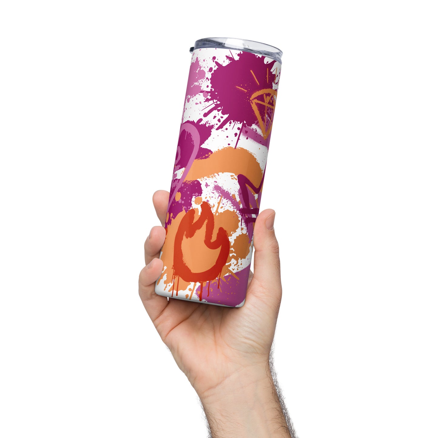 Lesbian Pride Graffiti Stainless Steel Tumbler