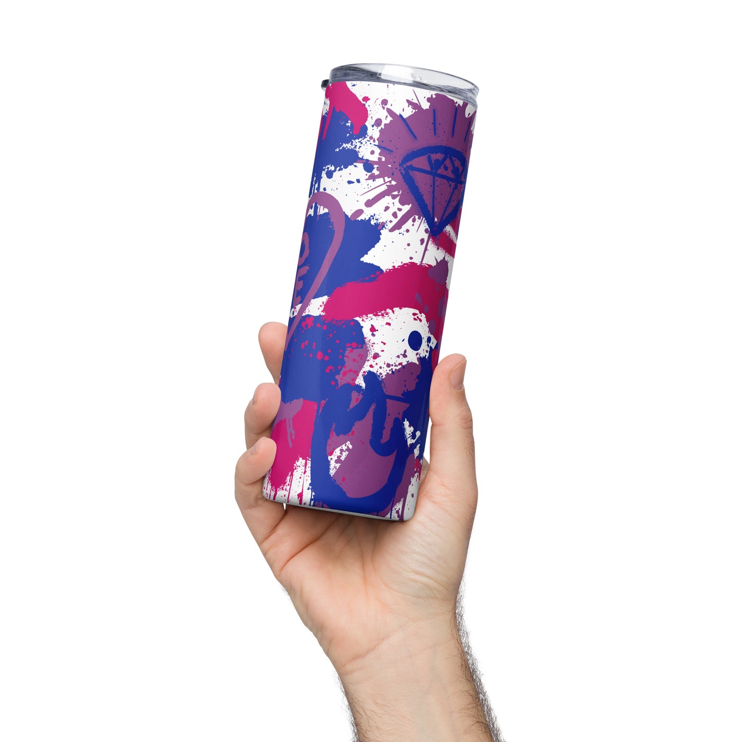 Bisexual Pride Graffiti Stainless Steel Tumbler