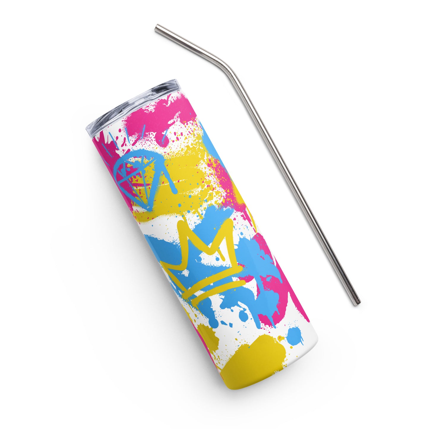 Pansexual Pride Graffiti Stainless Steel Tumbler