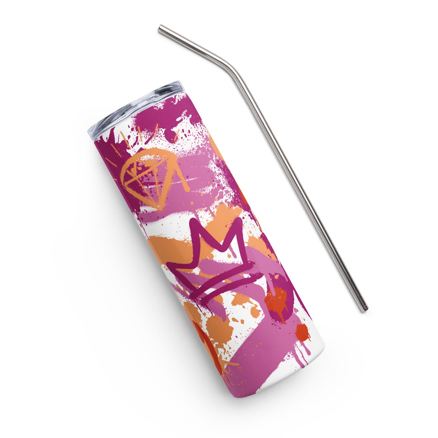 Lesbian Pride Graffiti Stainless Steel Tumbler