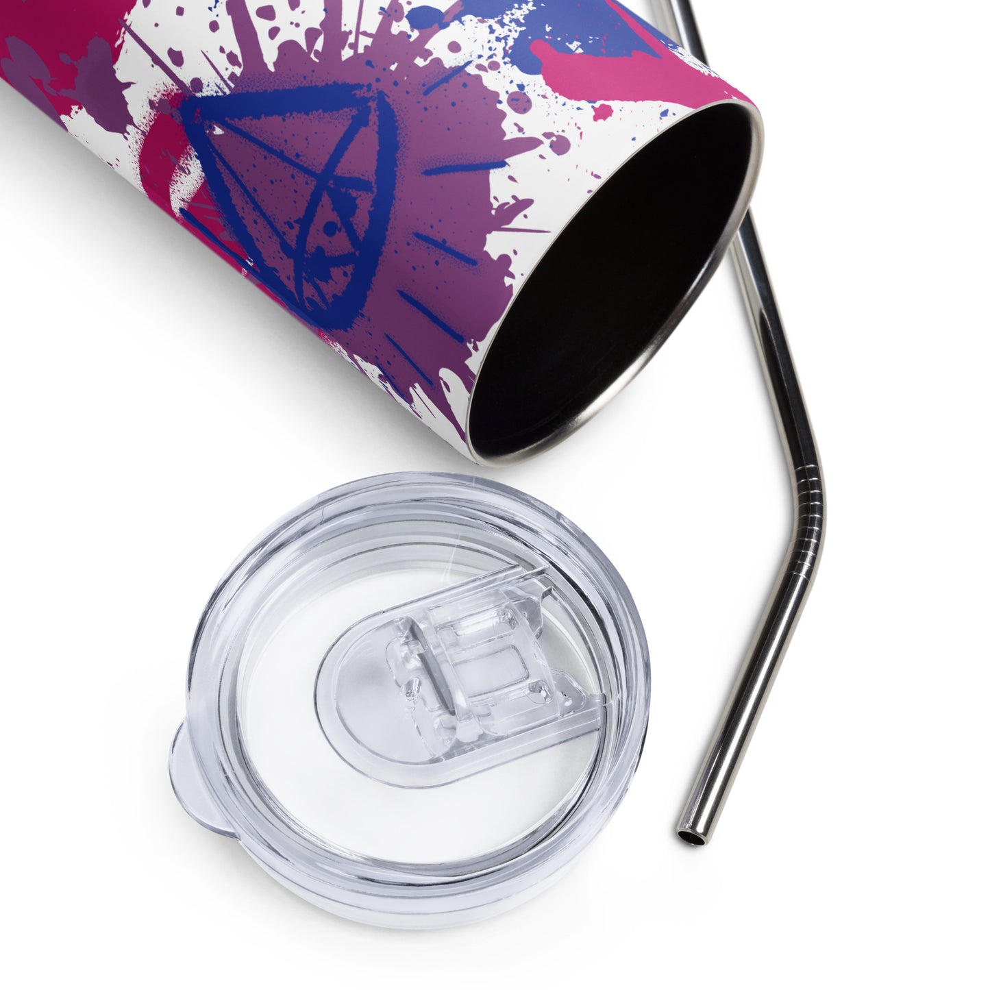 Bisexual Pride Graffiti Stainless Steel Tumbler