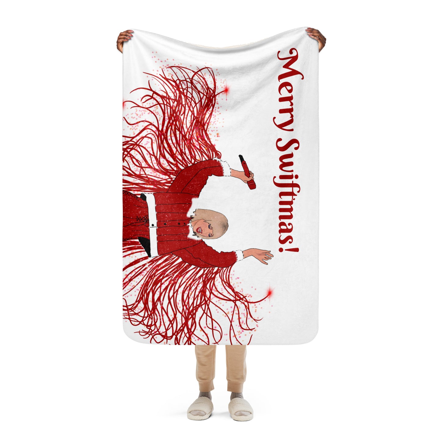 Merry SWIFTmas Sherpa Blanket