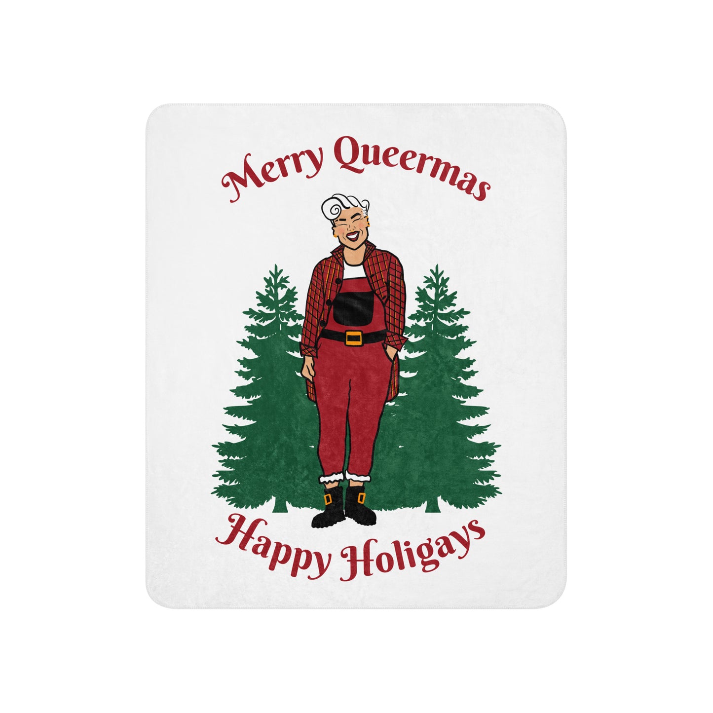 Queer Santa Sherpa Blanket