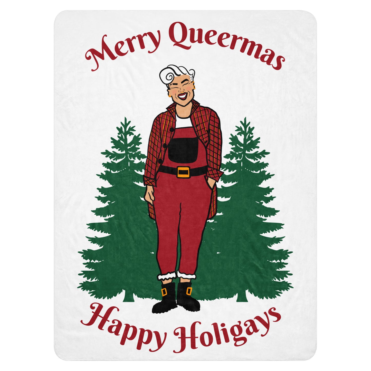 Queer Santa Sherpa Blanket