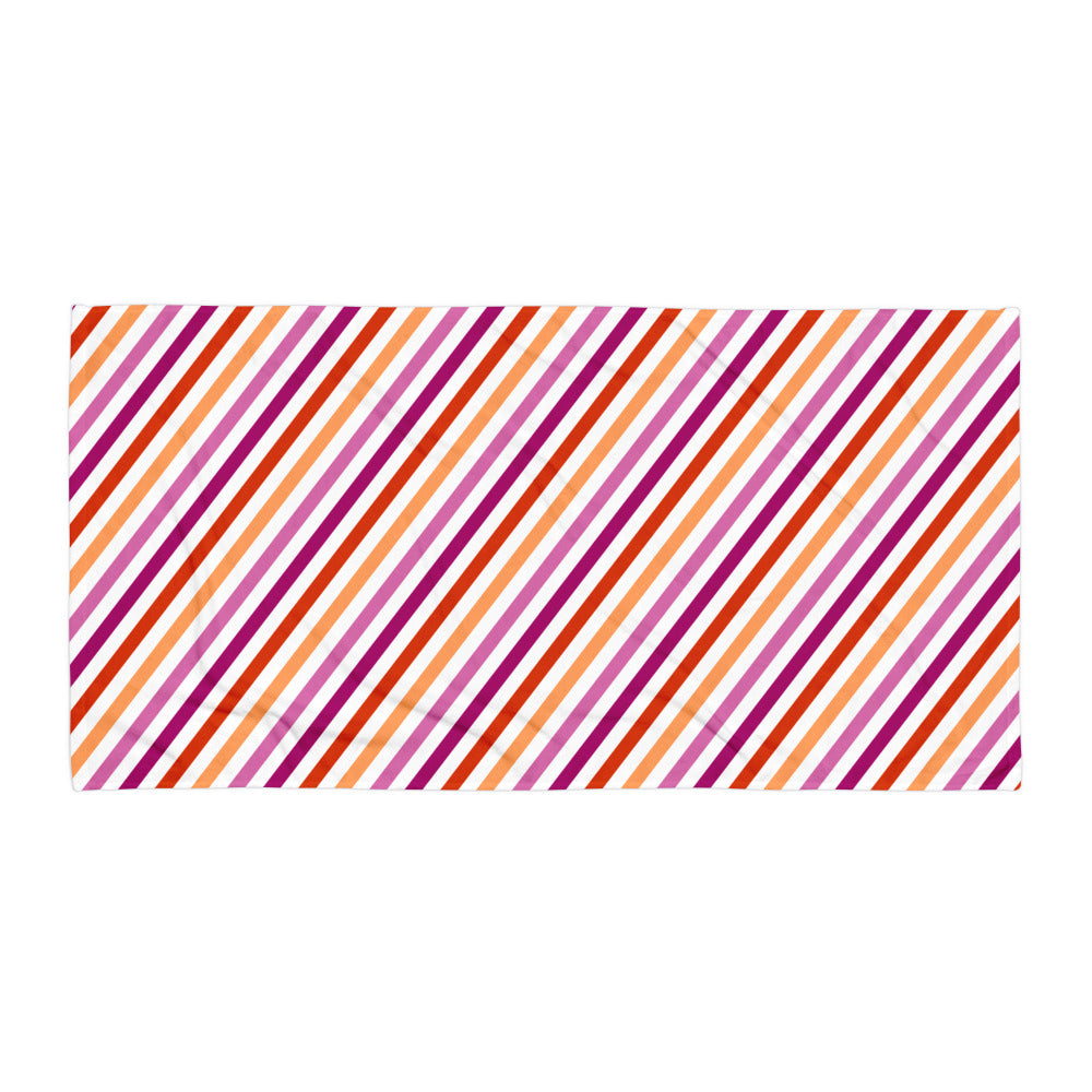 Lesbian Stripe Beach Towel
