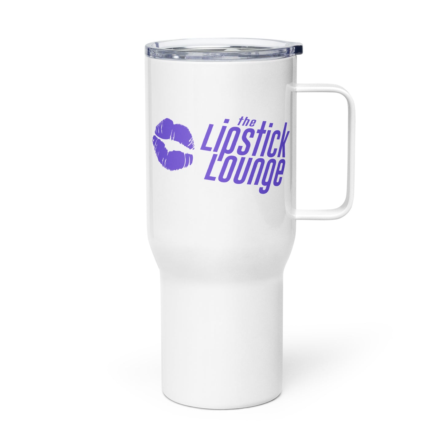 Lipstick Lounge Purple Logo Travel Mug