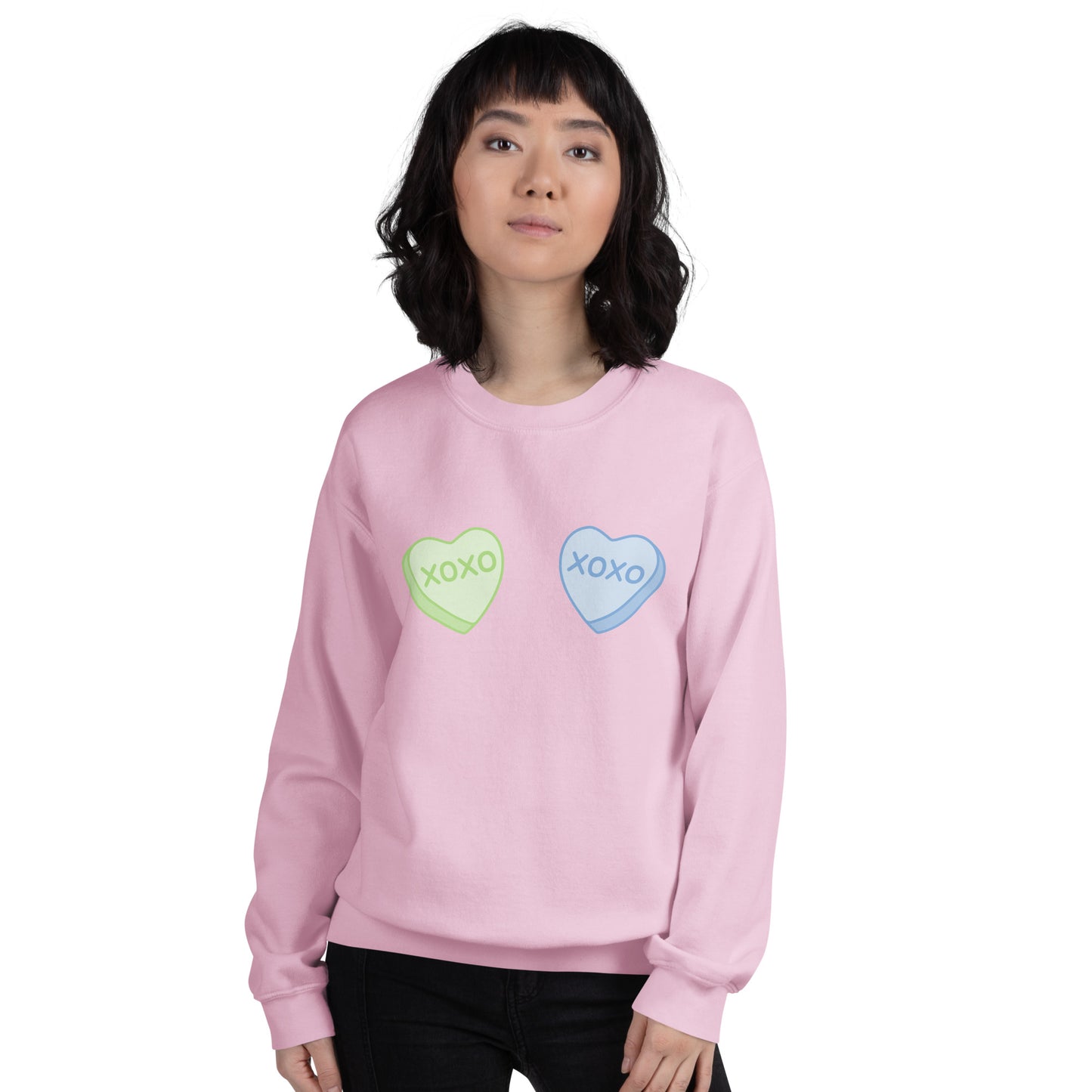 Candy Heart Boobs Unisex Sweatshirt