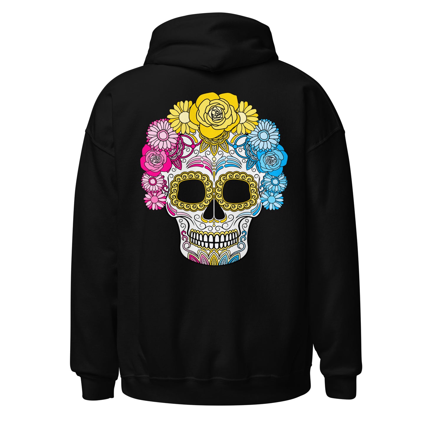 Pansexual Day of the Dead Mask Hoodie Sweatshirt