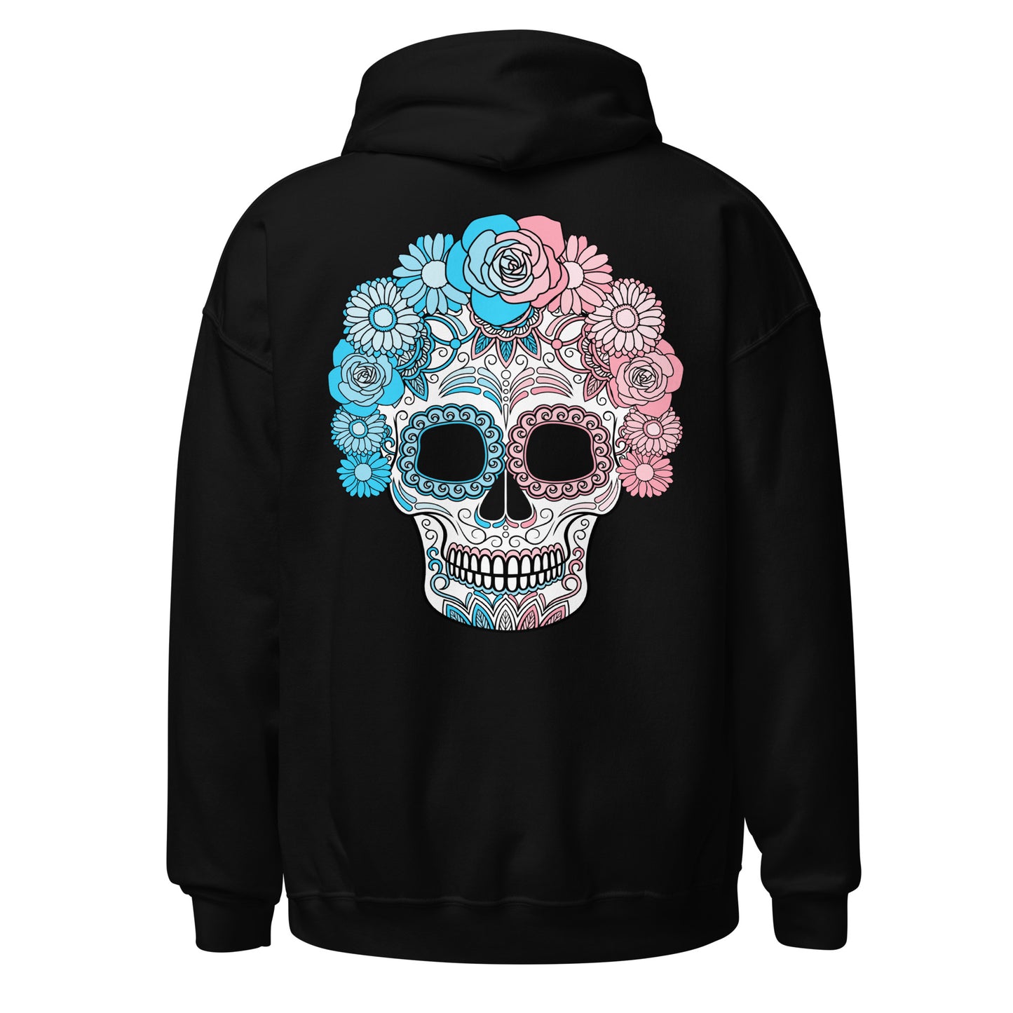 Trans Day of the Dead Mask Hoodie Sweatshirt