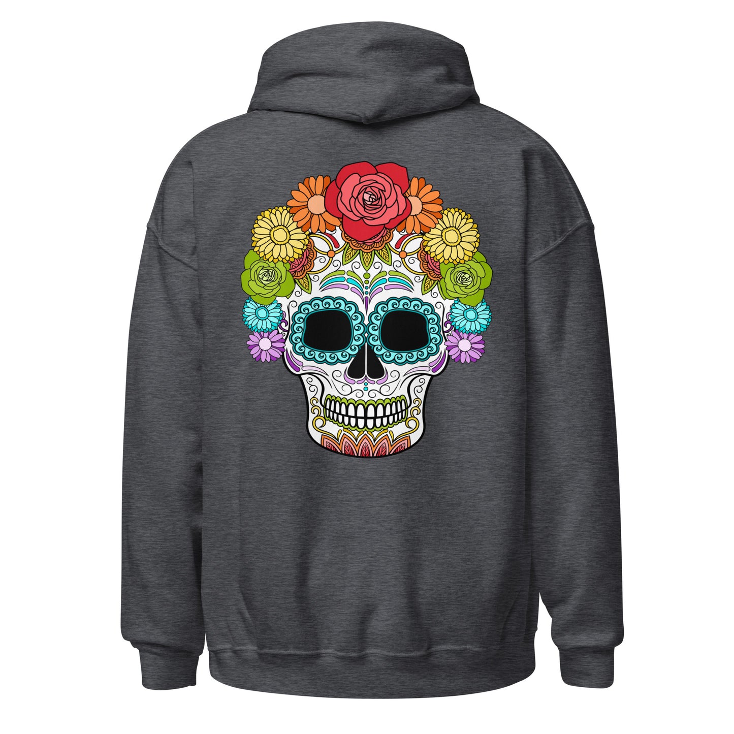Rainbow Day of the Dead Mask Hoodie Sweatshirt