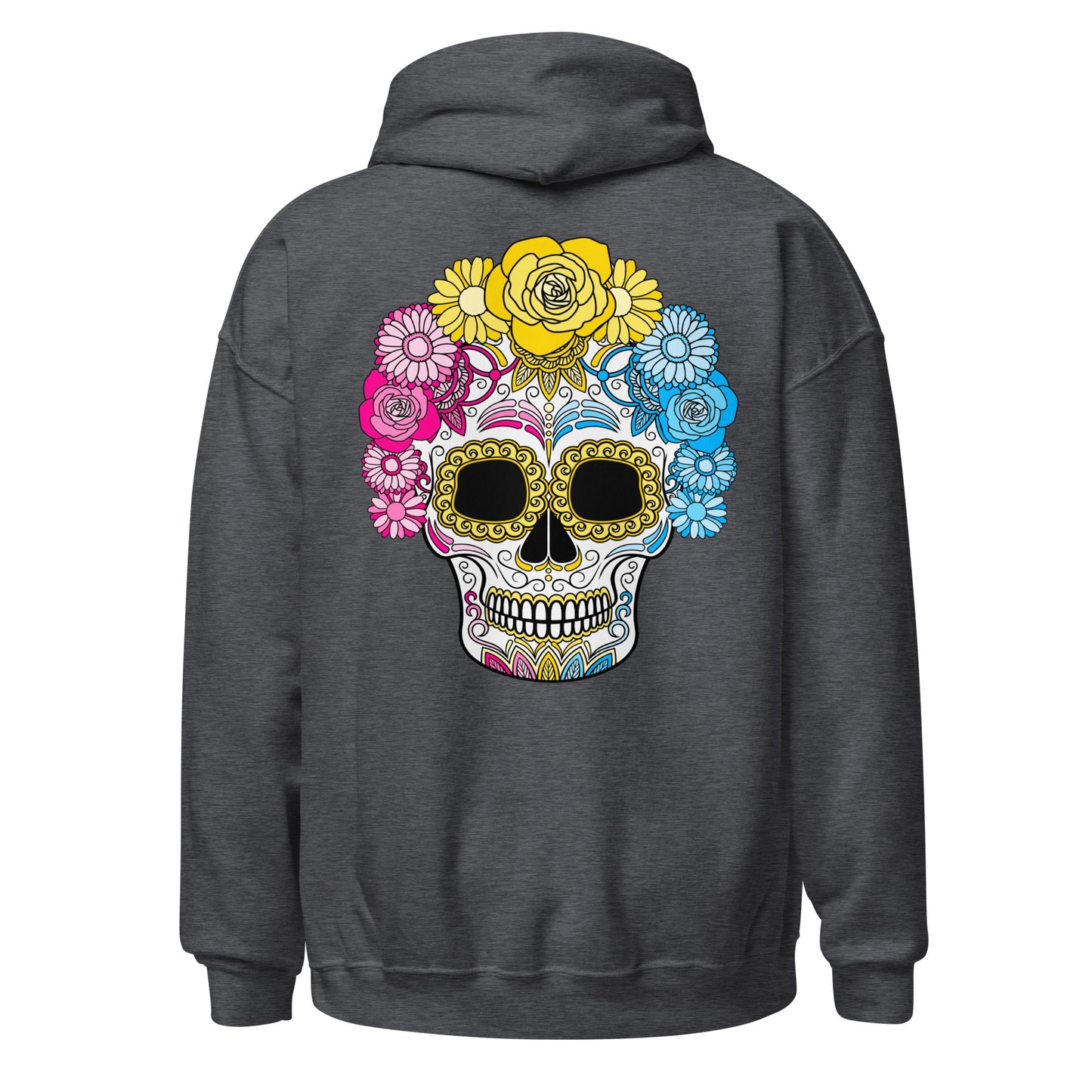 Pansexual Day of the Dead Mask Hoodie Sweatshirt