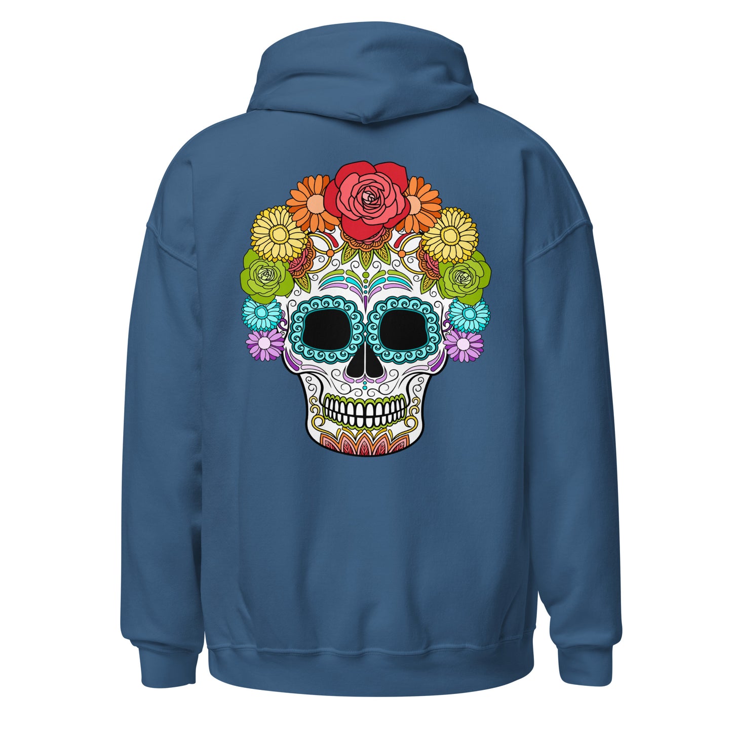 Rainbow Day of the Dead Mask Hoodie Sweatshirt