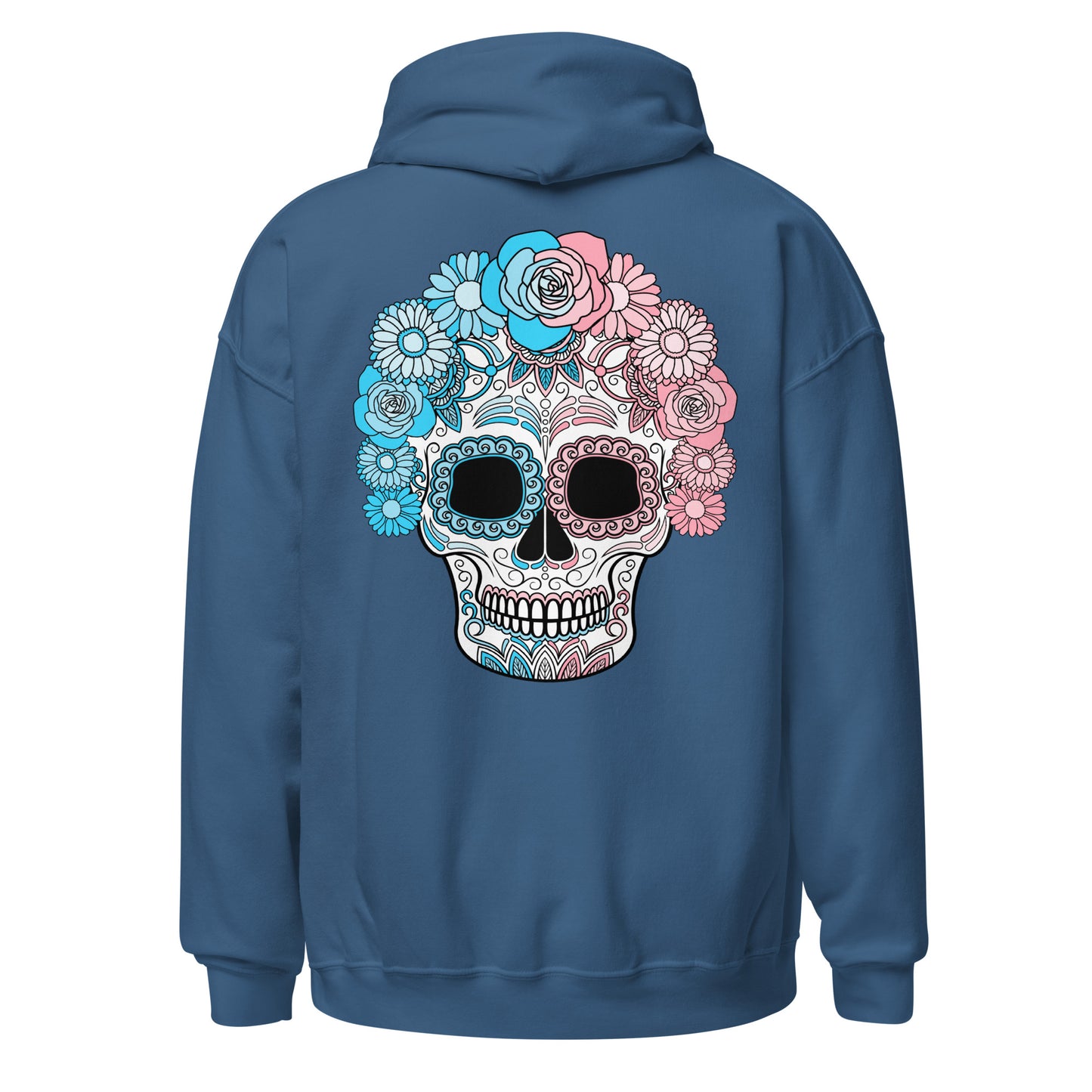 Trans Day of the Dead Mask Hoodie Sweatshirt