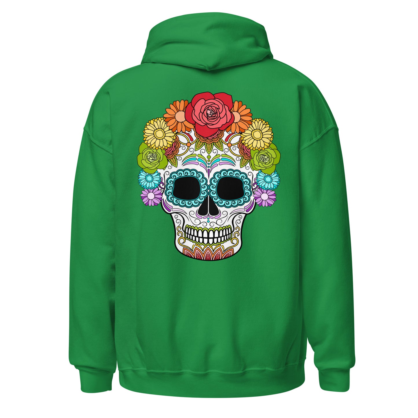 Rainbow Day of the Dead Mask Hoodie Sweatshirt