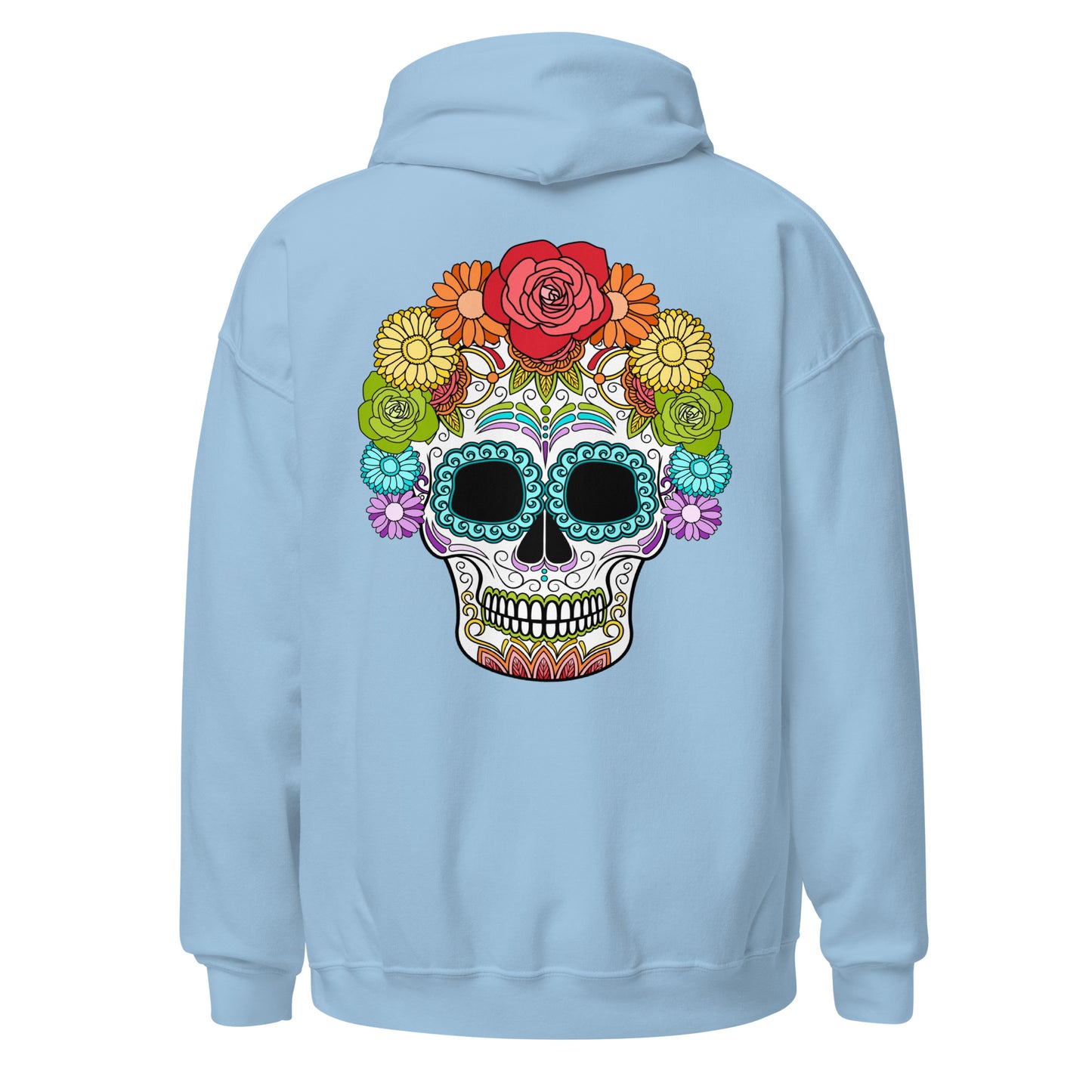 Rainbow Day of the Dead Mask Hoodie Sweatshirt